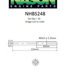Head Bolt Set SUBARU EZ30 EZ36 NHBS248 - Nason