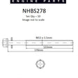 Head Bolt Set HOLDEN Z20D1 Z22D1 NHBS278 - NASON
