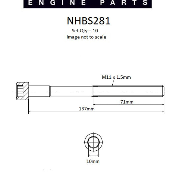 Head Bolt Set TOYOTA 1AZ-FSE NHBS281 - NASON