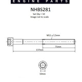 Head Bolt Set TOYOTA 1AZ-FSE NHBS281 - Nason