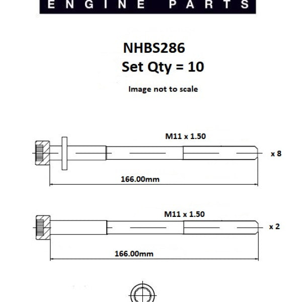 Head Bolt Set HYUNDAI G4KA G4KC G4KS G4KE NHBS286 - FAI