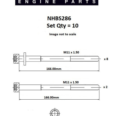 Head Bolt Set HYUNDAI G4KA G4KC G4KS G4KE NHBS286 - FAI