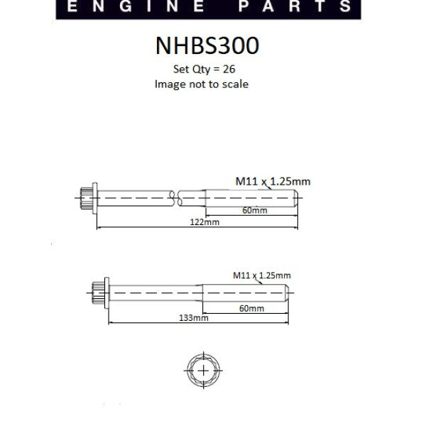 Head Bolt Set TOYOTA 1HD-FT 1HD-FTE NHBS300 - NASON