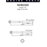 Head Bolt Set TOYOTA 1HD-FT 1HD-FTE NHBS300 - Nason