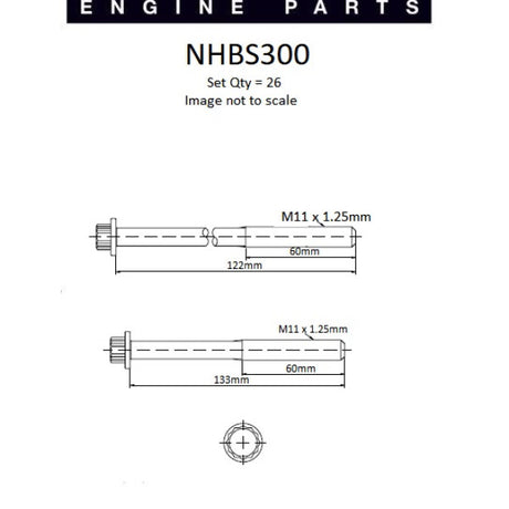 Head Bolt Set TOYOTA 1HD-FT 1HD-FTE NHBS300 - Nason