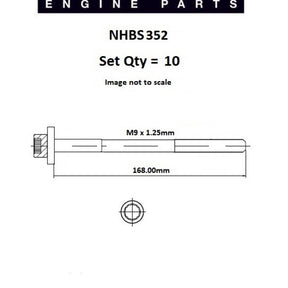 Head Bolt Set AUDI SKODA VOLKSWAGEN NHBS352 - FAI