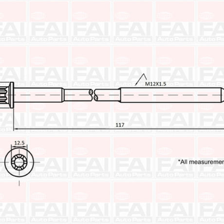 Head Bolt Set RENAULT F4R NHBS503 - FAI