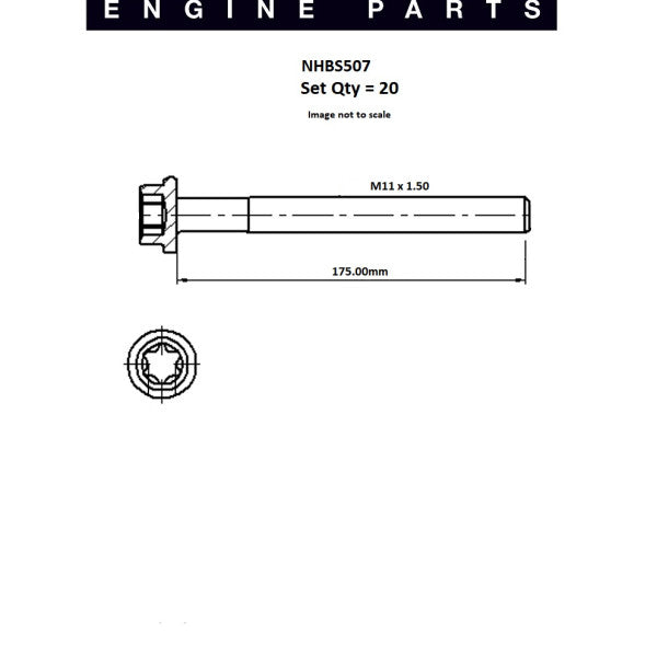 Head Bolt Set PEUGEOT XU9 NHBS507 - FAI