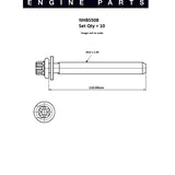 Head Bolt Set PEUGEOT XU10 NHBS508 - FAI