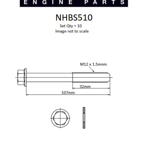 Head Bolt Set MAZDA FE F2 F8 G6 NHBS510 - NASON
