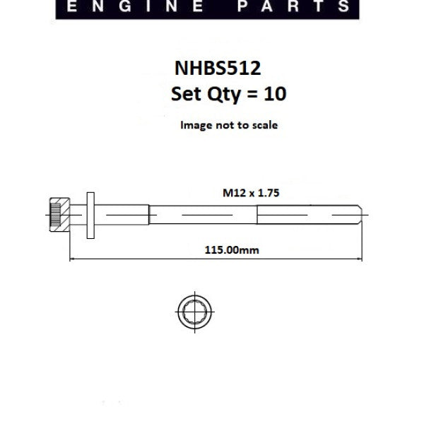 Head Bolt Set VW Audi 1Y AAC NHBS512 - FAI