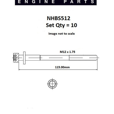 Head Bolt Set VW Audi 1Y AAC NHBS512 - FAI