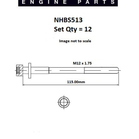Head Bolt Set VW Audi AUF AVR AYC AAF ACU NHBS513 - FAI