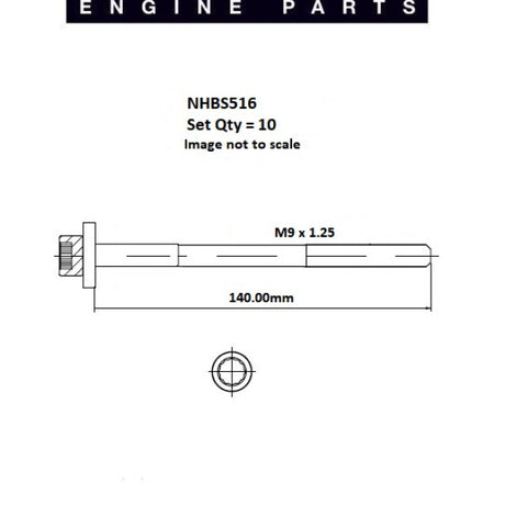 Head Bolt Set VW Audi AHW BBY BBZ BKY BUD NHBS516 - FAI