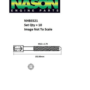 Head Bolt Set VW Audi BKD BKP BMN BMR NHBS521 - FAI