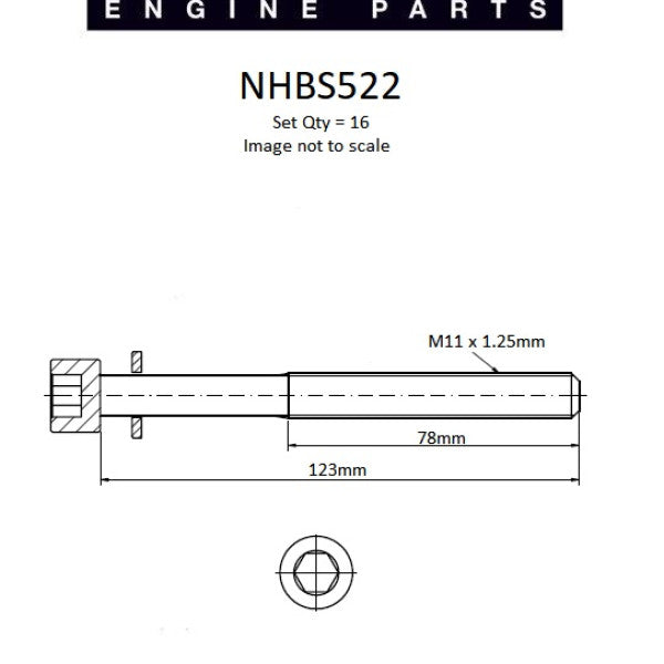 Head Bolt Set NISSAN VQ35DE VQ40DE 24V DOHC NHBS522 - NASON