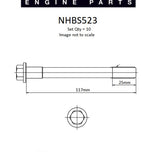Head Bolt Set TOYOTA 2Y 3Y 4Y NHBS523 - Nason