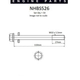 Head Bolt Set NISSAN K21/K25 FORKLIFT NHBS526 - Nason