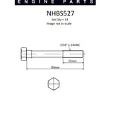 Head Bolt Set HOLDEN 149/161/173/179/186/202 NHBS527 - Nason