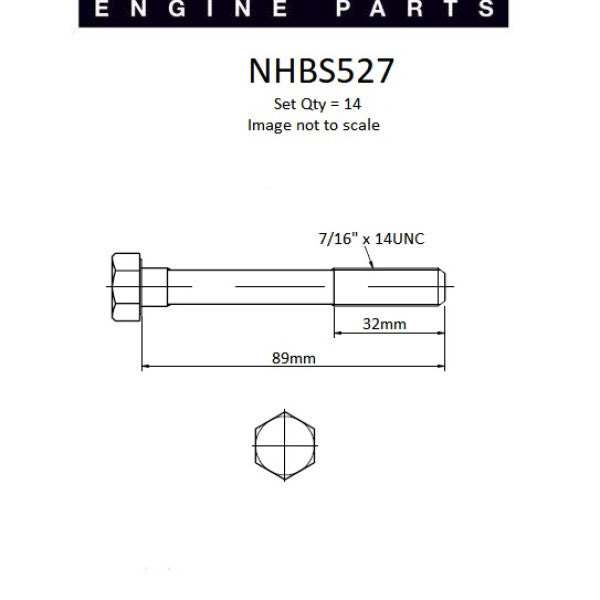 Head Bolt Set HOLDEN 149/161/173/179/186/202 NHBS527 - NASON