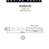 Head Bolt Set HOLDEN Z20S1 SOHC 16V DIESEL NHBS530 - Nason