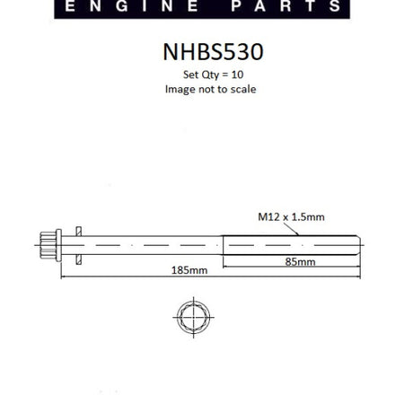 Head Bolt Set HOLDEN Z20S1 SOHC 16V DIESEL NHBS530 - Nason