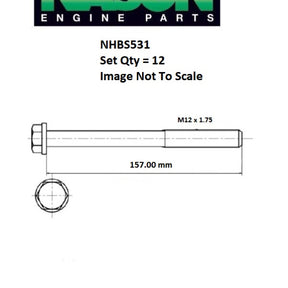 Head Bolt Set FORD Duratec25 B5254T DOHC 20V NHBS531 - FAI