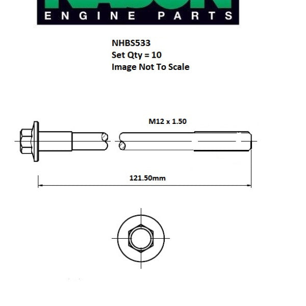 Head Bolt Set Volvo B4204T DOHC 16V Turbo NHBS533 - FAI