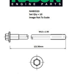Head Bolt Set Volvo B4204T DOHC 16V Turbo NHBS533 - FAI