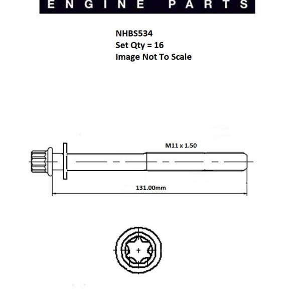 Head Bolt Set HYUNDAI/KIA G6DA G6DC DOHC NHBS534 - OEM