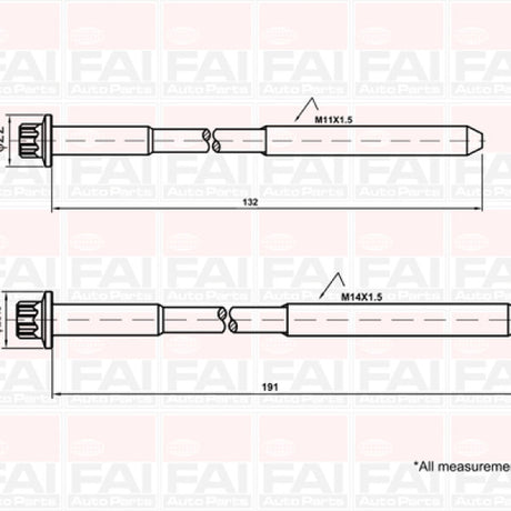 Head Bolt Set FIAT/IVECO F1AE 2.3L DOHC 16V NHBS536 - FAI