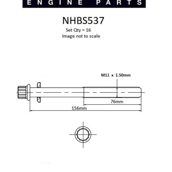 Head Bolt Set ISUZU 6VD1 6VE1 NHBS537 - NASON