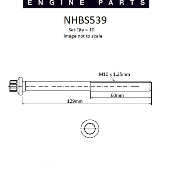 Head Bolt Set MAZDA ZY DOHC 16V NHBS539 - NASON