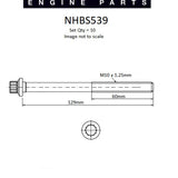 Head Bolt Set MAZDA ZY DOHC 16V NHBS539 - Nason