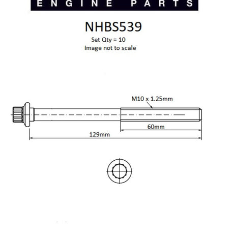 Head Bolt Set MAZDA ZY DOHC 16V NHBS539 - Nason
