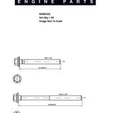 Head Bolt Set FORD 2.2L DIESEL NHBS542 - FAI
