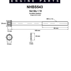 Head Bolt Set HYUNDAI D4EA D4EB NHBS543 - NASON