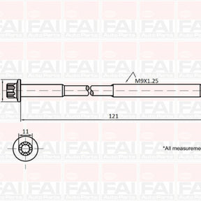 Head Bolt Set HOLDEN/OPEL A14NET/A14XER NHBS544 - NASON