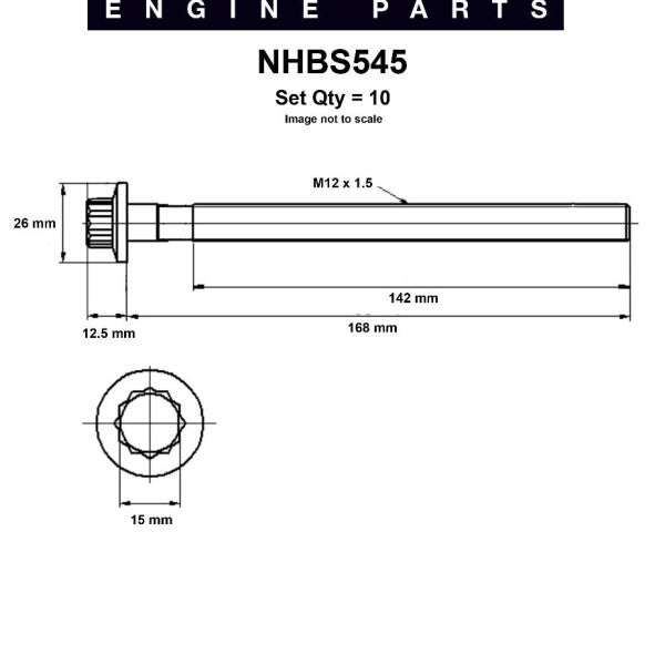Head Bolt Set HYUNDAI D4FB NHBS545 - FAI