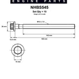 Head Bolt Set HYUNDAI D4FB NHBS545 - FAI