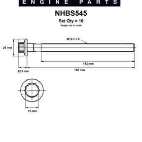 Head Bolt Set HYUNDAI D4FB NHBS545 - FAI