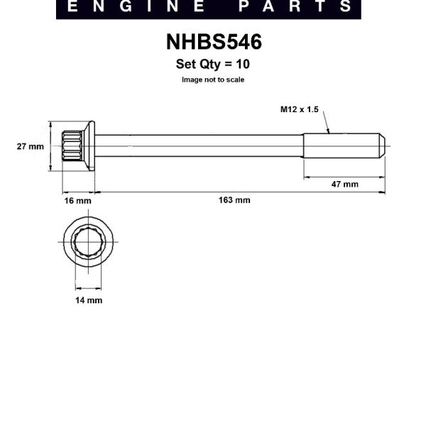 Head Bolt Set MAZDA R2 DOHC 16V MZR NHBS546 - NASON
