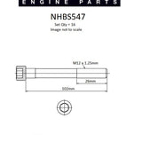 Head Bolt Set MITSUBISHI 6G72 6G74 NHBS547 - Nason