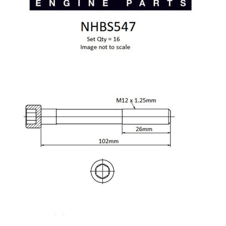 Head Bolt Set MITSUBISHI 6G72 6G74 NHBS547 - Nason