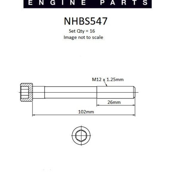 Head Bolt Set MITSUBISHI 6G72 6G74 NHBS547 - NASON