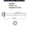 Head Bolt Set HYUNDAI G4CR NHBS548 - ENGINE PRO