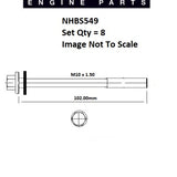 Head Bolt Set SUZUKI G10 1992 1944 NHBS549 - ENGINE PRO