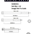 Head Bolt Set REANAULT J8S 2.1 DIESEL NHBS551 - NASON