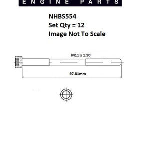 Head Bolt Set AUDI VOLKSWAGON WE WM NHBS554 - FAI