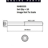 Head Bolt Set ISUZU 4EC1 4EC1T 4EE1 4EE1T NHBS555 - FAI
